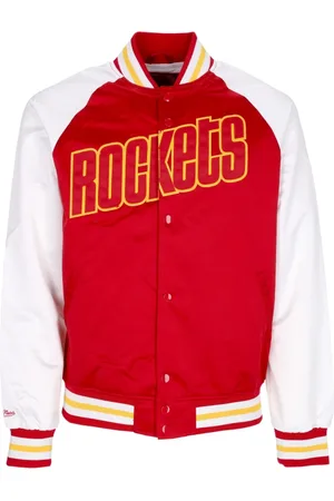 Mitchell & Ness Heren, Jassen, Rood, Maat: S Satijn