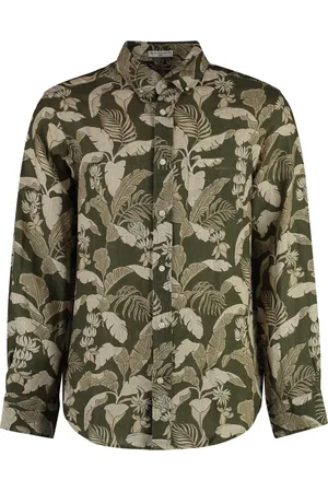 GANT Heren, Overhemden, Groen, Maat: XL Linnen