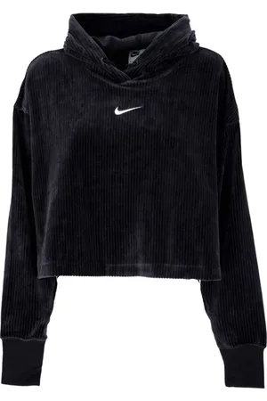 Nike Dames, Sweatshirts & Hoodies, Zwart, Maat: L Velours