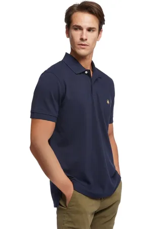 Brooks Brothers Heren, Tops, Blauw, Maat: 2XL Katoen