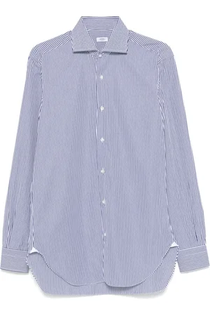 BARBA Heren, Overhemden, Blauw, Maat: 4XL Katoen