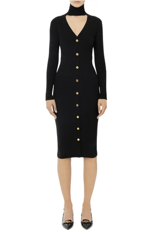 Elisabetta Franchi Dames, Jurken, Zwart, Maat: S
