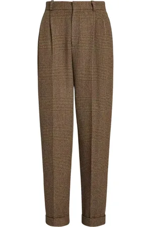 Ralph Lauren Dames, Broeken, Bruin, Maat: XS Katoen