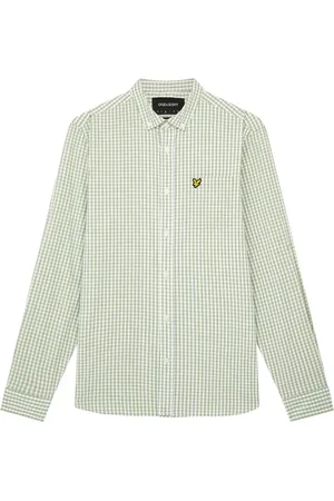 Lyle & Scott Heren, Overhemden, Groen, Maat: XL Katoen