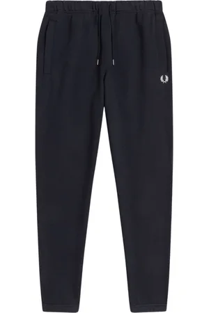 Fred Perry Heren, Broeken, Blauw, Maat: L Katoen