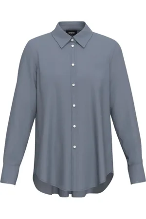 MARELLA Dames, Blouses & Shirts, Blauw, Maat: XL Poliester