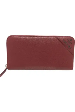 Prada Dames, Pre-owned, Rood, Maat: ONE Size Leer