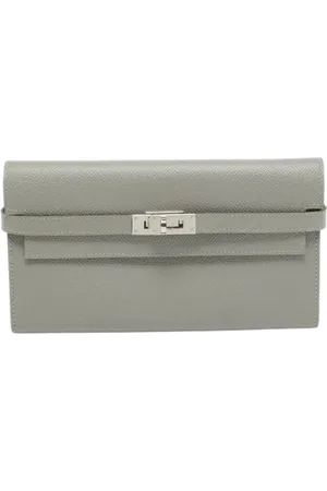 Hermès Dames, Pre-owned, Grijs, Maat: ONE Size Leer