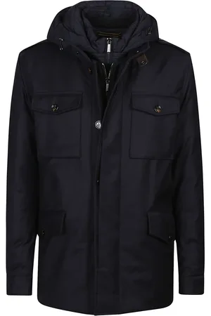 MOORER Heren, Jassen, Blauw, Maat: XL