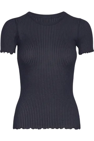 Rosemunde Dames, Tops, Blauw, Maat: L Katoen