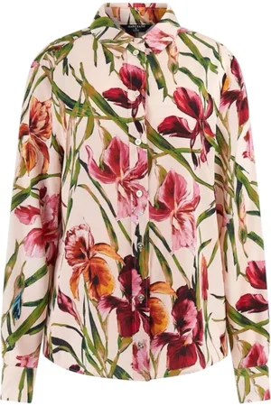 Guess Dames, Blouses & Shirts, Veelkleurig, Maat: XL Satijn
