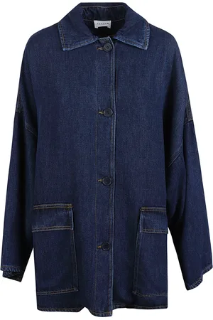 P.A.R.O.S.H. Dames, Mantels, Blauw, Maat: M Denim