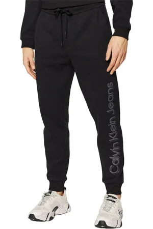 Calvin Klein Heren, Broeken, Zwart, Maat: XL Katoen