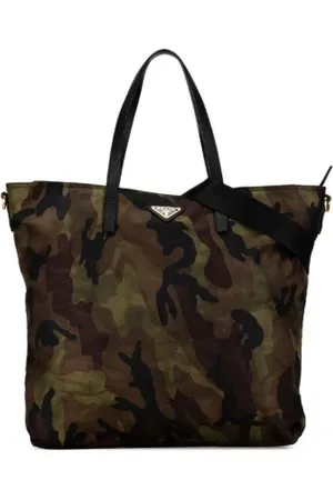 Prada Dames, Pre-owned, Groen, Maat: ONE Size Leer