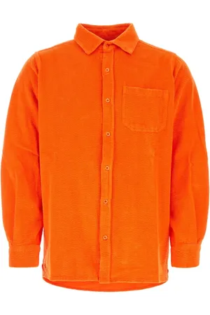 ERL Heren, Jassen, Oranje, Maat: M Corduroy