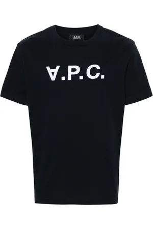 A.P.C. Heren, Tops, Blauw, Maat: L Katoen