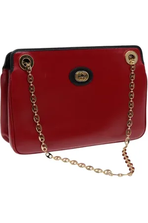 Gucci Dames, Pre-owned, Rood, Maat: ONE Size Leer