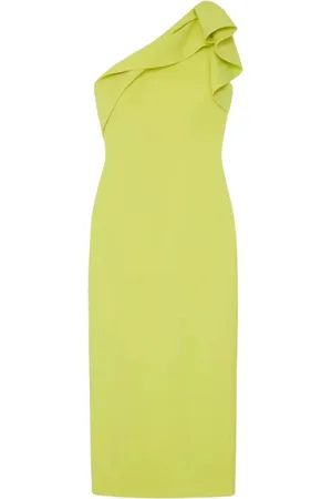 Roland Mouret Dames, Jurken, Geel, Maat: XS Zijde