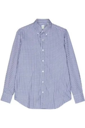 Finamore Heren, Overhemden, Blauw, Maat: XL Katoen