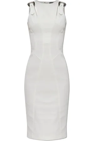 VERSACE Dames, Jurken, Wit, Maat: S Katoen