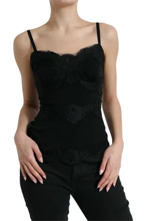 Dolce & Gabbana Dames, Tops, Zwart, Maat: XS Zijde
