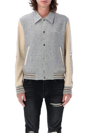 AMIRI Heren, Jassen, Grijs, Maat: XL Wol