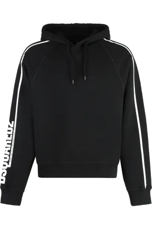 Dsquared2 Heren, Sweatshirts & Hoodies, Zwart, Maat: XL Katoen
