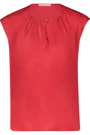 Betty & Co Dames, Blouses & Shirts, Rood, Maat: 2XL Poliester