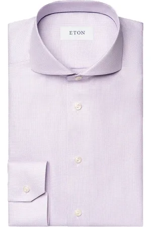 Eton Heren, Overhemden, Roze, Maat: XL