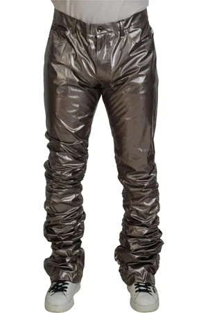 Dolce & Gabbana Heren, Broeken, Grijs, Maat: XS Nylon