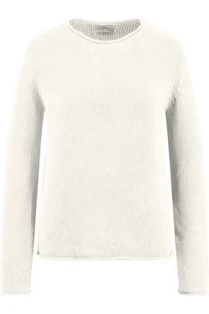 Fynch-Hatton Dames, Truien, Wit, Maat: 2XL Katoen