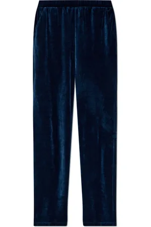 Hanro Dames, Nachtkleding & Lounge, Blauw, Maat: XL Velours