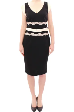 Roberto Cavalli Dames, Jurken, Zwart, Maat: L Poliester