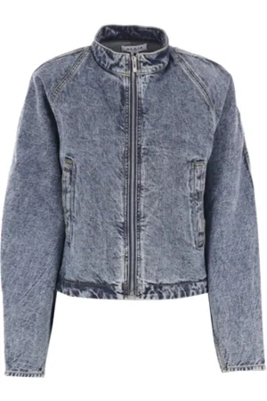 Alaïa Dames, Jassen, Blauw, Maat: M Denim