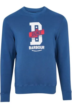 Barbour Heren, Sweatshirts & Hoodies, Blauw, Maat: XL Katoen