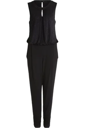 Vera Mont Dames, Jumpsuits & Playsuits, Zwart, Maat: XL