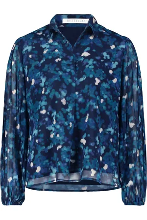 Betty & Co Dames, Blouses & Shirts, Blauw, Maat: 3XL