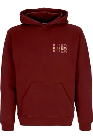 IUTER Heren, Sweatshirts & Hoodies, Rood, Maat: XS Katoen