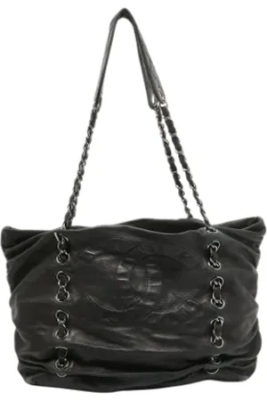 CHANEL Dames, Pre-owned, Zwart, Maat: ONE Size Leer
