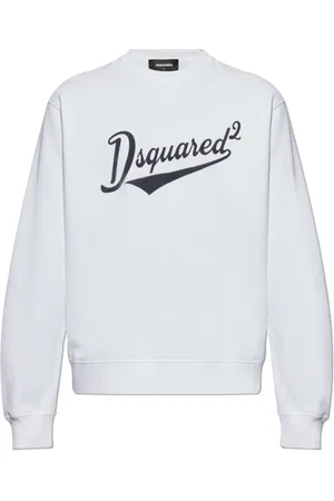 Dsquared2 Heren, Sweatshirts & Hoodies, Wit, Maat: S Katoen