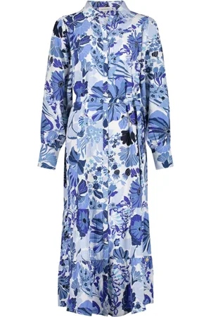 Fabienne Chapot Dames, Jurken, Blauw, Maat: L Viscose