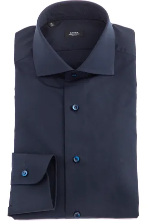 BARBA Heren, Overhemden, Blauw, Maat: XL