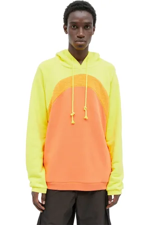 ERL Heren, Sweatshirts & Hoodies, Oranje, Maat: L Katoen