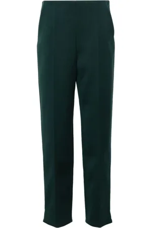 Giorgio Armani Dames, Broeken, Groen, Maat: XL Wol