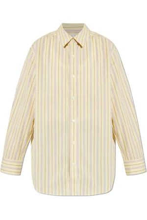 Samsøe Samsøe Dames, Blouses & Shirts, Geel, Maat: M Katoen