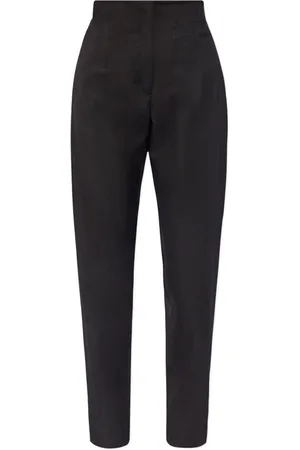 Alaïa Dames, Broeken, Zwart, Maat: M Wol