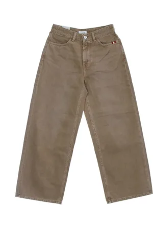 AMISH Dames, Jeans, Bruin, Maat: W29 Katoen