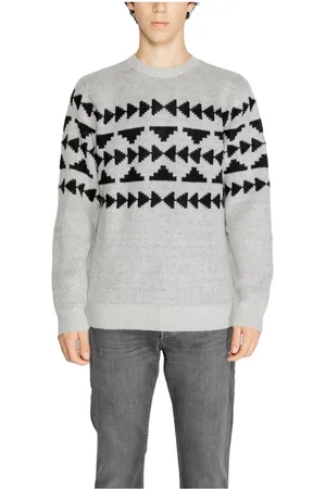 Antony Morato Heren, Truien, Grijs, Maat: XL Wol