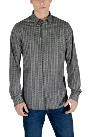 Armani Exchange Heren, Overhemden, Zwart, Maat: XS