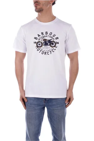 Barbour Heren, Tops, Wit, Maat: S Katoen